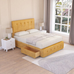 Sloomy Cambridge Divan Bed Set With 2 Drawers Footend - Plush Velvet - thumbnail 2