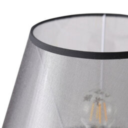 Living And Home 60W Simple Black Fabric Cover Bedside Lamp Bedroom Table Lamp Reading Lamp - thumbnail 8