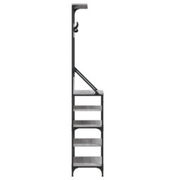 Walplus Clothes Rack With Shoe Storage Grey Sonoma 70X34X184 Cm - thumbnail 5