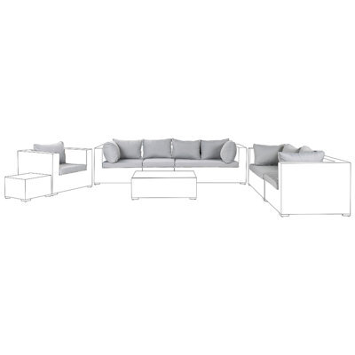 Beliani Outdoor Cushion Cover Set Maestro Ii Grey - image 1