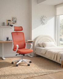 Beliani  Office Chair Monarch Coral - thumbnail 2