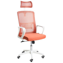 Beliani  Office Chair Monarch Coral - thumbnail 1