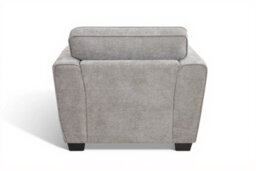 Grey Chenille Fabric 3 + 1 Seater Sofa And Armchair Set For Living Room Bertie - thumbnail 7
