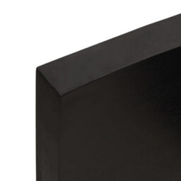 Berkfield Wall Shelf Dark Brown 140X60X(2-6) Cm Treated Solid Wood Oak - thumbnail 9