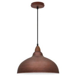 Long Life Lamps Company Industrial Ceiling Rustic Copper Pendant Light Barn Lamp Shade H3128 - thumbnail 5