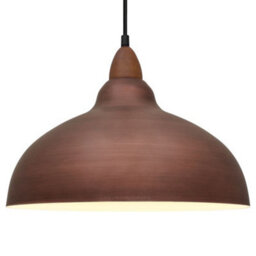 Long Life Lamps Company Industrial Ceiling Rustic Copper Pendant Light Barn Lamp Shade H3128 - thumbnail 3