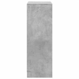 Berkfield Sideboard With Led Concrete Grey 72X34X100 Cm Engineered Wood - thumbnail 8