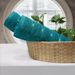 Casabella 4 Pk Bath Sheet Towel Set 80X140 Cm-Luxury 100% Cotton, Highly Absorbent Towel-Extra Large Bath Towels Jade - thumbnail 4