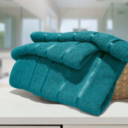 Casabella 4 Pk Bath Sheet Towel Set 80X140 Cm-Luxury 100% Cotton, Highly Absorbent Towel-Extra Large Bath Towels Jade - thumbnail 3