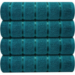Casabella 4 Pk Bath Sheet Towel Set 80X140 Cm-Luxury 100% Cotton, Highly Absorbent Towel-Extra Large Bath Towels Jade - thumbnail 1