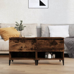 Berkfield Side Tables 2 Pcs Smoked Oak 50X46X50 Cm Engineered Wood - thumbnail 1