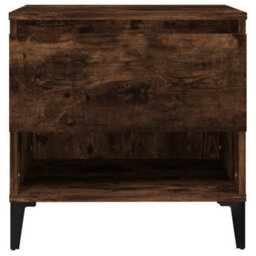 Berkfield Side Tables 2 Pcs Smoked Oak 50X46X50 Cm Engineered Wood - thumbnail 7