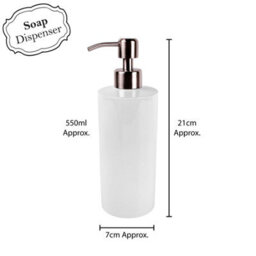 Purely Home Sailing Boats Stainless Steel Soap Dispenser - Pump Action Refillable Bathroom & Kitchen Décor - thumbnail 5