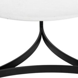Pacific Lifestyle White Marble Round Coffee Table With Black Metal Legs 81Cm, Hendrick - thumbnail 9
