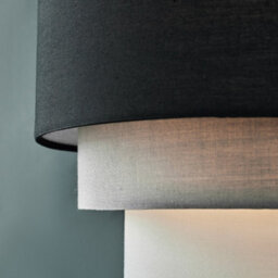 Valuelights Aztec 3 Tier Black Fabric Ceiling Light Shade (D)30Cm - thumbnail 2