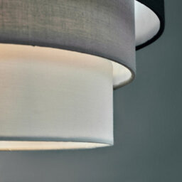 Valuelights Aztec 3 Tier Black Fabric Ceiling Light Shade (D)30Cm - thumbnail 3