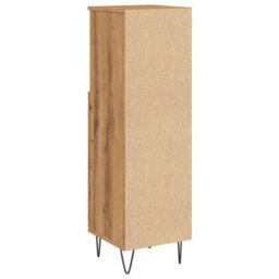 Berkfield Bathroom Cabinet Artisan Oak 30X30X100 Cm Engineered Wood - thumbnail 6