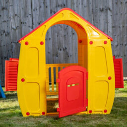 Samuel Alexander 1.09M Yellow & Red Kids Indoor Outdoor Plastic Wendy House Magical Playhouse - thumbnail 5