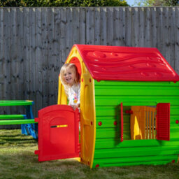 Samuel Alexander 1.09M Yellow & Red Kids Indoor Outdoor Plastic Wendy House Magical Playhouse - thumbnail 4