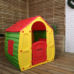 Samuel Alexander 1.09M Yellow & Red Kids Indoor Outdoor Plastic Wendy House Magical Playhouse - thumbnail 2