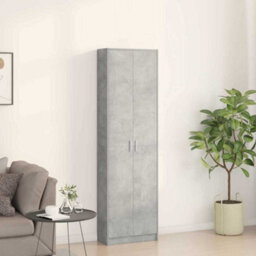 Walplus Wardrobe Concrete Grey 55 X 25 X 189 Cm Engineered Wood - thumbnail 4