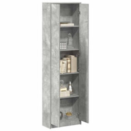 Walplus Wardrobe Concrete Grey 55 X 25 X 189 Cm Engineered Wood - thumbnail 3