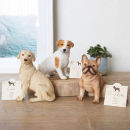 French Bull Dog Ornament With Mini Standing Sentiment Card - thumbnail 4