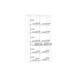 Furniture To Go Bohol Display Cabinet 4 Door 2 Drawer In Oak/white - thumbnail 7