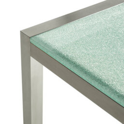 Beliani Garden Dining Table Grosseto 220 Cm 100 Cm Cracked Glass Transparent - thumbnail 8