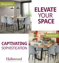 Hallowood Furniture Dudley 1.5M Dining Table Set With 6 Silver Grey Fabric Chairs - thumbnail 6