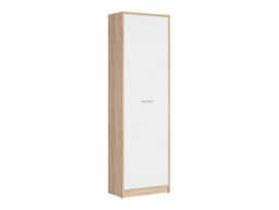 Arte Nepo Plus 60 Cm Closed Bookcase With Door Oak Sonoma Carcass White Front