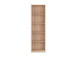 Arte Nepo Plus 60 Cm Closed Bookcase With Door Oak Sonoma Carcass White Front - thumbnail 3