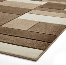 Beige Brown Rug, 10mm Thickness Geometric Rug, Beige Brown Rug For Bedroom, Living Room, & Dining Room-120Cm X 170Cm - thumbnail 4