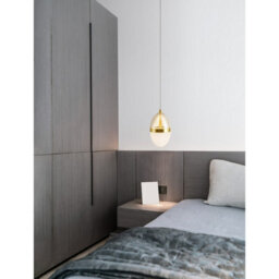 Luminosa Lighting Luminosa Egna Slim Pendant Ceiling Light Opal, Cognac, Gold Led 13W 780Lm 3000K - thumbnail 2