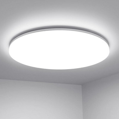 Lepro Bathroom Lights Ceiling, 24W 2400Lm Bright Led Ceiling Light, Ip54 Waterproof, Daylight White 5000K, For Living Room, 28Cm
