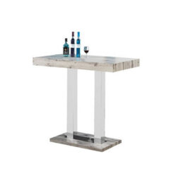 Furniture in Fashion Caprice Rectangular Wooden Bar Table In Grey Oak Effect - thumbnail 2