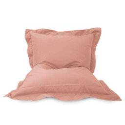 rucomfy Beanbags Rucomfy Adults Squarbie Bean Bag - Indoor Or Outdoor Bean Bag Lounger Chair Pink Striped Print - thumbnail 5