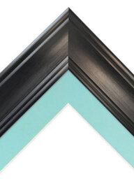 Frames By Post Scandi Black Frame With Blue Mount For Image Size 4 X 3 Inch - thumbnail 5