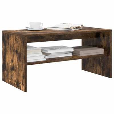 Berkfield Tv Cabinet Smoked Oak 80X40X40 Cm Engineered Wood - image 1