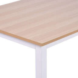 Wyld Haus Modo 120Cm White And Oak Work Desk With Steel Frame And Adjustable Feet - thumbnail 8