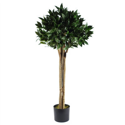 Leaf Bay Tree Laurel Uv Resistant Outdoor Topiary 120Cm - image 1