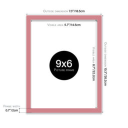 9X6 Pink Picture Frame (22.9 X 15.2Cm) Poster, Photo, Artwork, Gallery Wall Or Print - thumbnail 3