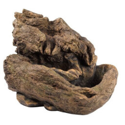 Hybrid Powered Wychwood Falls Fountain - Solar & Battery Operated Wood Effect Cascading Water Feature - H45 X W58 X D38Cm - thumbnail 2