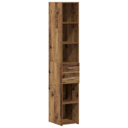Walplus Highboard Old Wood 30 X 42.5 X 185 Cm Engineered Wood - thumbnail 2