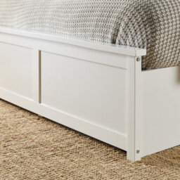 Aspire Wooden Ottoman Storage Bed In White, Size Double - thumbnail 6