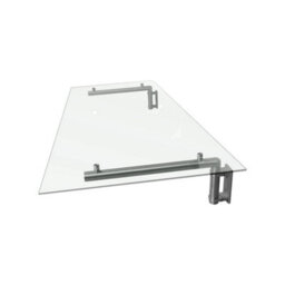 Monstershop Glass Door Canopy & Brackets, 120Cm W, 80Cm D - thumbnail 3