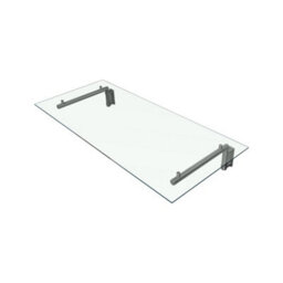 Monstershop Glass Door Canopy & Brackets, 120Cm W, 80Cm D - thumbnail 7