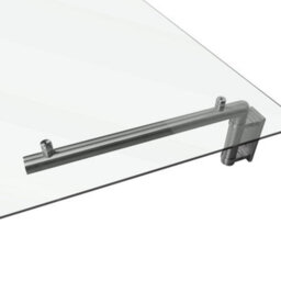 Monstershop Glass Door Canopy & Brackets, 120Cm W, 80Cm D - thumbnail 6