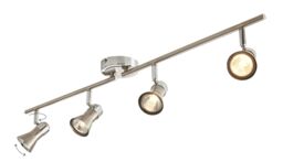 GoodHome Aphroditus Modern Satin Nickel Effect 4 Light Spotlight - thumbnail 5