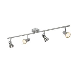 GoodHome Aphroditus Modern Satin Nickel Effect 4 Light Spotlight - thumbnail 3